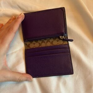 Purple Coach Wallet